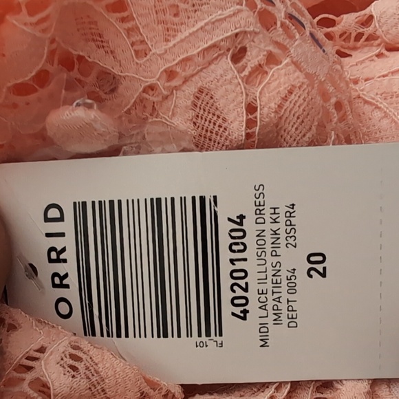 Torrid Pink Lace Long Sleeve Dress - Picture 2 of 5